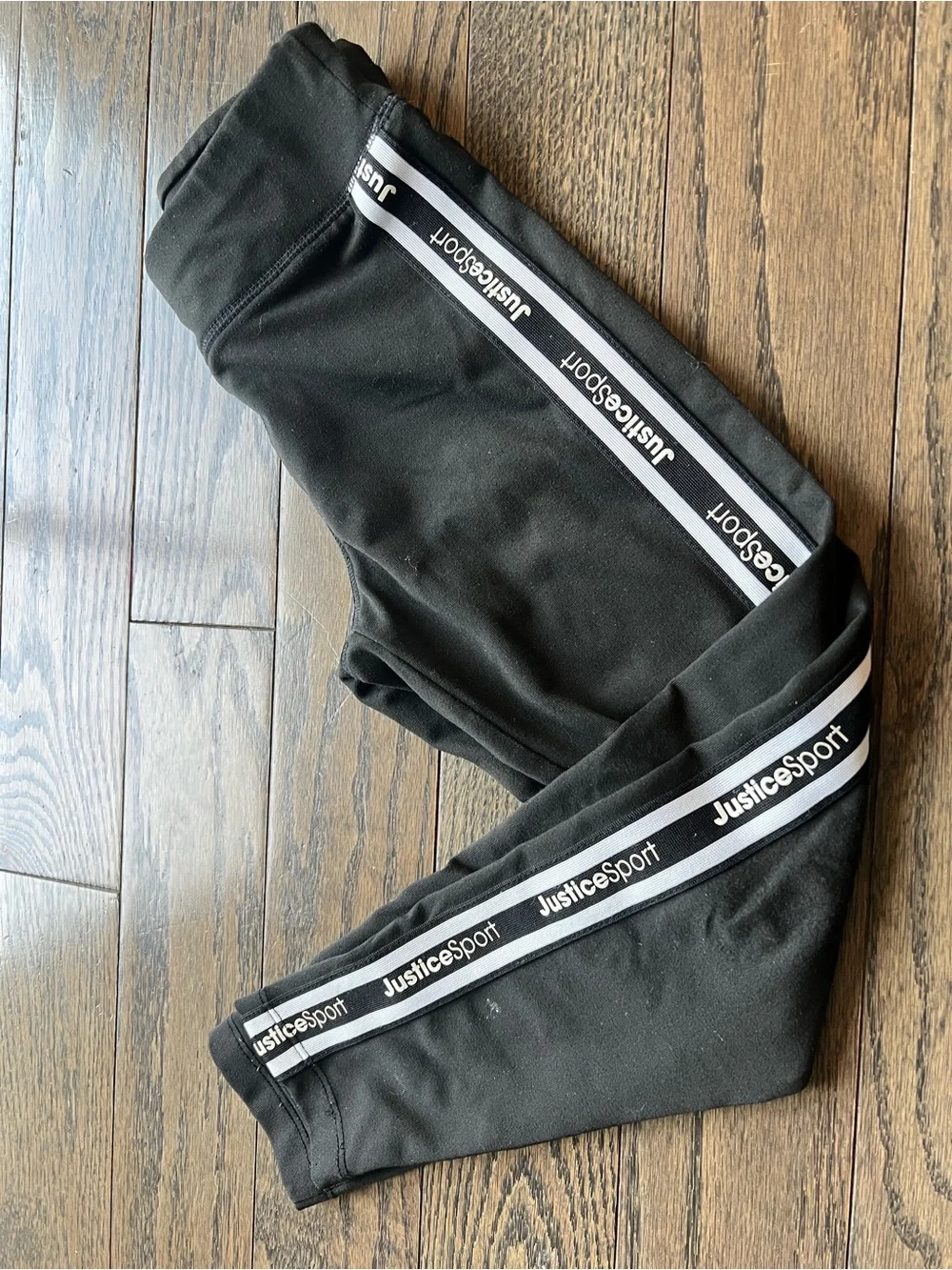 Justice black girls pants 7/8